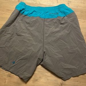 Birddogs Grey and Teal Lined Shorts